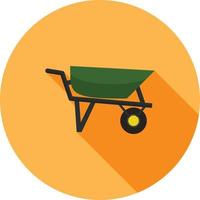 Loader Flat Long Shadow Icon vector