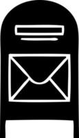 flat symbol mail box vector