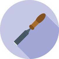 Chisel Flat Long Shadow Icon vector