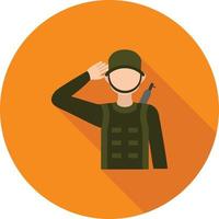 Security Flat Long Shadow Icon vector