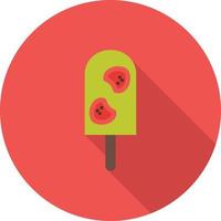 Strawberry bar Flat Long Shadow Icon vector