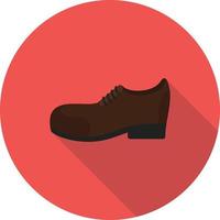 Men's Boots Flat Long Shadow Icon vector