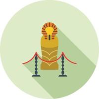 Egyptian God Flat Long Shadow Icon vector