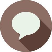Message Flat Long Shadow Icon vector