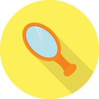 Mirror Flat Long Shadow Icon vector