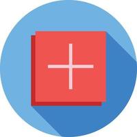 Add to Photos Flat Long Shadow Icon vector