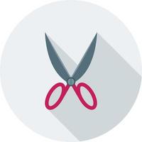 Pair of Scissors I Flat Long Shadow Icon vector