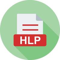 HLP Flat Long Shadow Icon vector