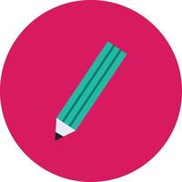 Pencil Flat Long Shadow Icon vector