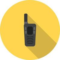 icono de larga sombra plana de teléfono celular vector