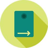 Rear Camera Flat Long Shadow Icon vector