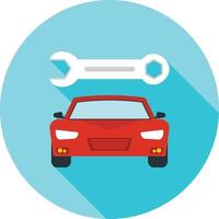 Car Repair I Flat Long Shadow Icon vector