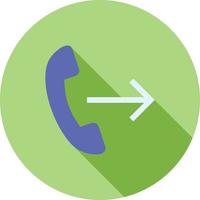 Call forwarding Flat Long Shadow Icon vector