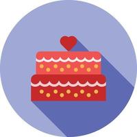 Wedding Cake I Flat Long Shadow Icon vector