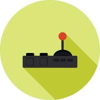 Gaming Control I Flat Long Shadow Icon vector