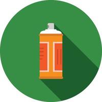 Spray Bottle Flat Long Shadow Icon vector