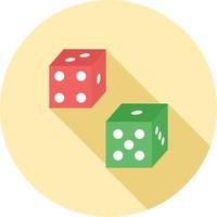 Probability Flat Long Shadow Icon vector