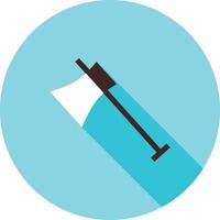 Wood Cutter Flat Long Shadow Icon vector