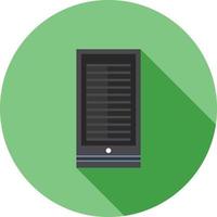 Server Network Flat Long Shadow Icon vector