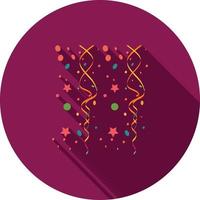 Fireworks Flat Long Shadow Icon vector