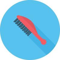 Comb I Flat Long Shadow Icon vector