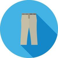 Pants Flat Long Shadow Icon vector
