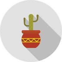 Plant Flat Long Shadow Icon vector