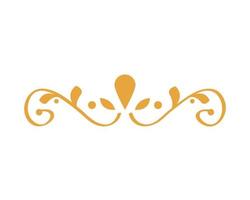 flourish vintage ornament vector