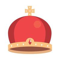 gold crown jewelry vector