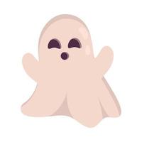 lindo fantasma de halloween vector