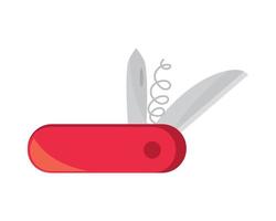 pocket knife for emergency vector