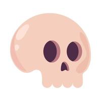 cráneo, halloween, icono vector