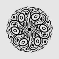 Abstract vector, black and white radial style. Simple and attractive Mosaic Type vector