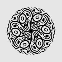 Abstract vector, black and white radial style. Simple and attractive Mosaic Type vector