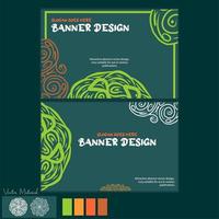 Vector Mandala style, with multiple color combinations. Attractive template suitable for publication