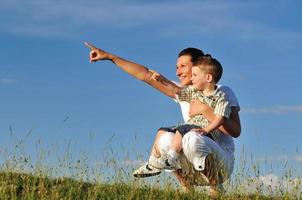 woman child outdoor photo