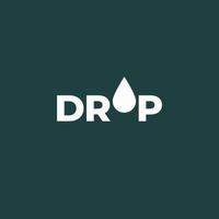 Drop logotype design concept vector