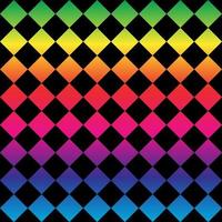 Seamless pattern. Black background with colorful rhombuses . Vector illustration.