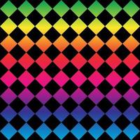 Seamless pattern. Black background with colorful rhombuses . Vector illustration.