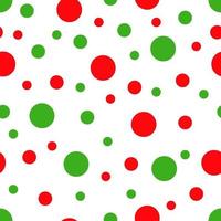 White background with red and green dots . Vector illustration.