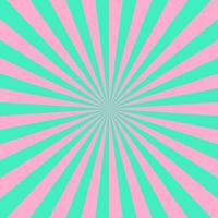 Blue pink color burst background. Rays background in retro style. Vector. vector