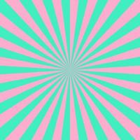 Blue pink color burst background. Rays background in retro style. Vector. vector