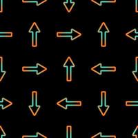Seamless abstract geometric neon arrow pattern. Vector. vector
