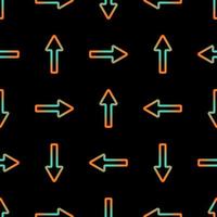 Seamless abstract geometric neon arrow pattern. Vector. vector