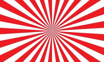 Red white color burst background. Rays background in retro style. Vector. vector