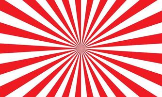 Red white color burst background. Rays background in retro style. Vector. vector