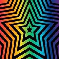 Abstract optical illusion background with a star. Vector. vector