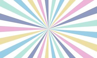 Rainbow color burst background. Rays background in retro style. Vector. vector