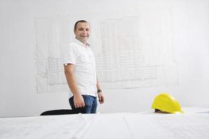 architect on construction site photo