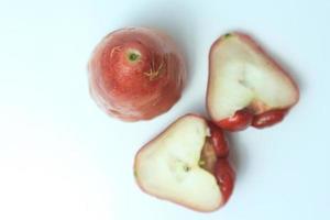 Rose apples isolated on white background. photo